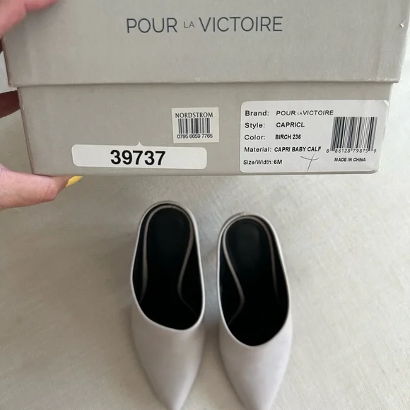 Pour La Victoire Slip on Leather Bootie - Grey - Picture 5 of 5